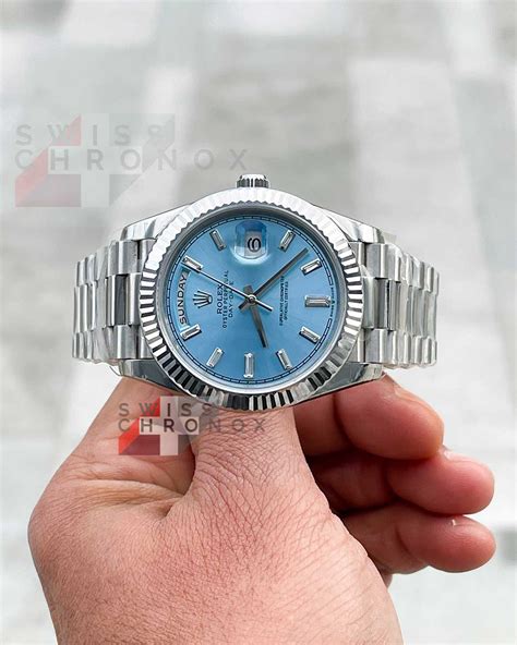 rolex day date platin diamant|rolex day date 40 platinum.